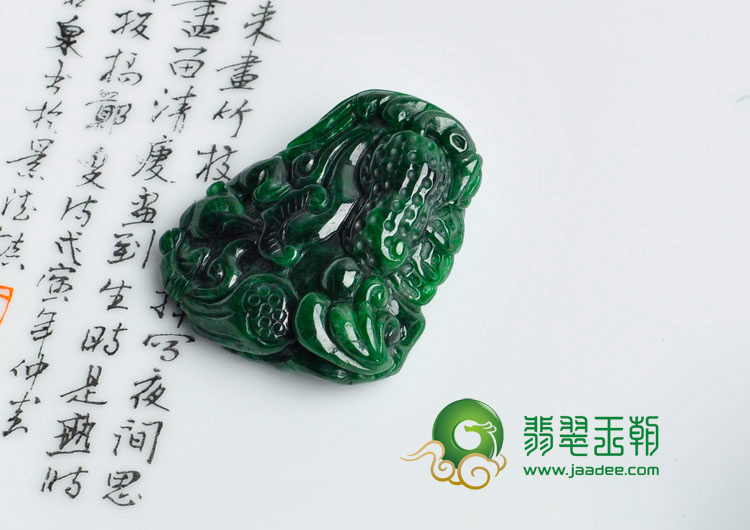 细糯种癣加绿缅甸翡翠五谷丰登挂件