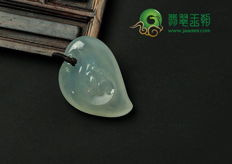 冰玻种缅甸翡翠有凤来仪挂件