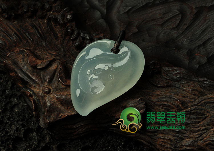 冰玻种缅甸翡翠有凤来仪挂件