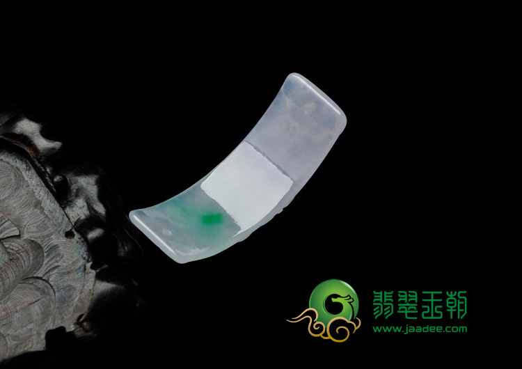 糯冰种春带彩缅甸翡翠富贵吉祥挂件/手环片