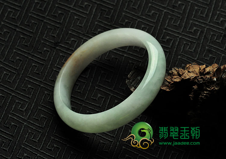 糯冰种红黄翡缅甸翡翠手镯（55.8mm）