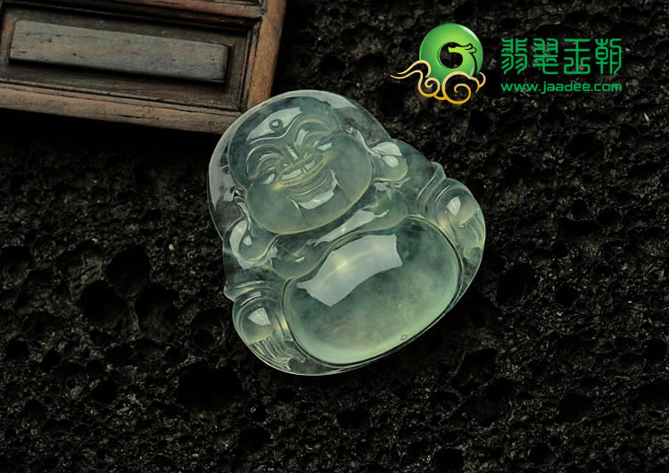 冰玻种晴水缅甸翡翠玉佛挂件