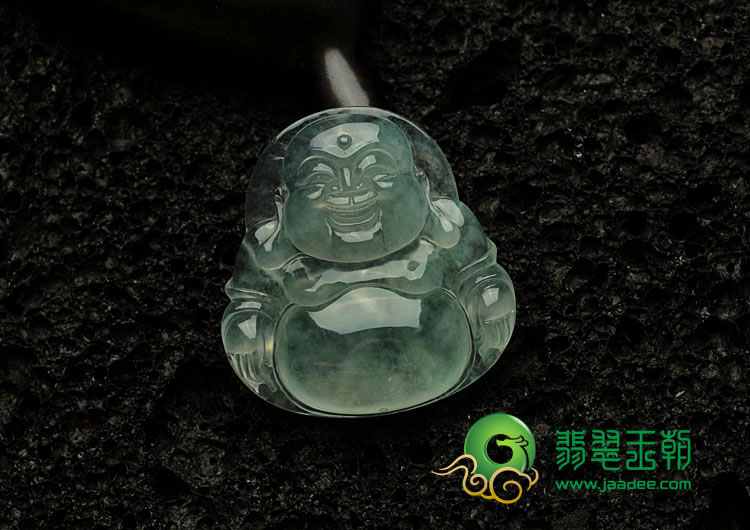冰玻种晴水缅甸翡翠玉佛挂件