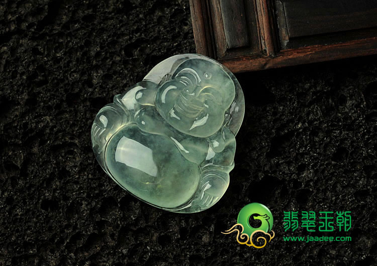 冰玻种晴水缅甸翡翠玉佛挂件