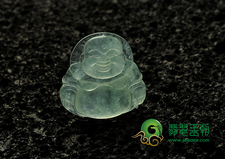 冰玻种晴水缅甸翡翠玉佛挂件