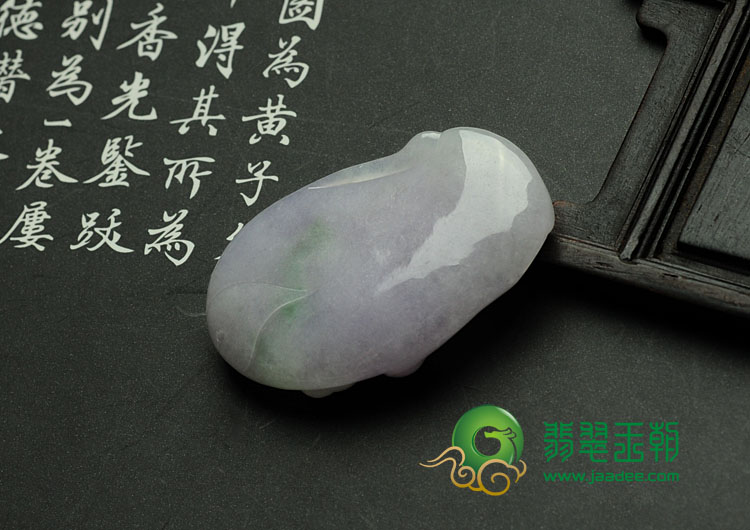 糯冰种春带彩缅甸翡翠送子玉佛挂件