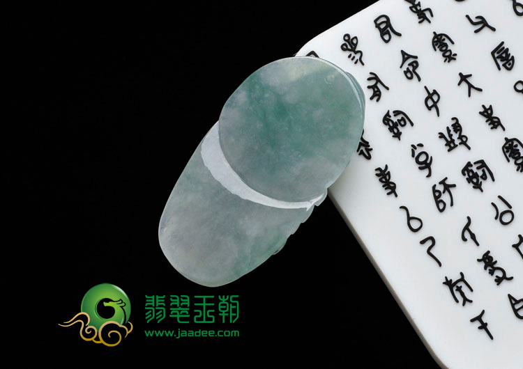 冰种晴水缅甸翡翠寿星头挂件