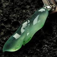 冰玻种晴水缅甸翡翠福瓜挂件