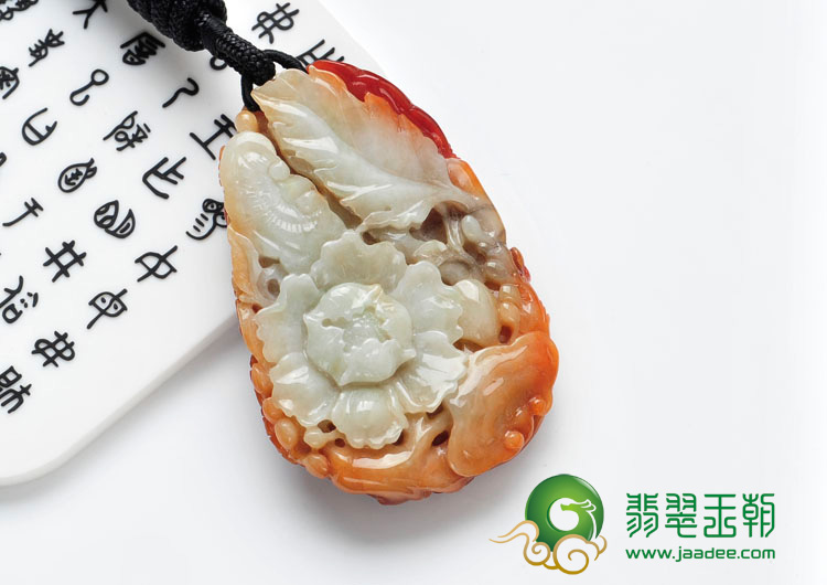 细糯种红翡缅甸翡翠英明神武挂件