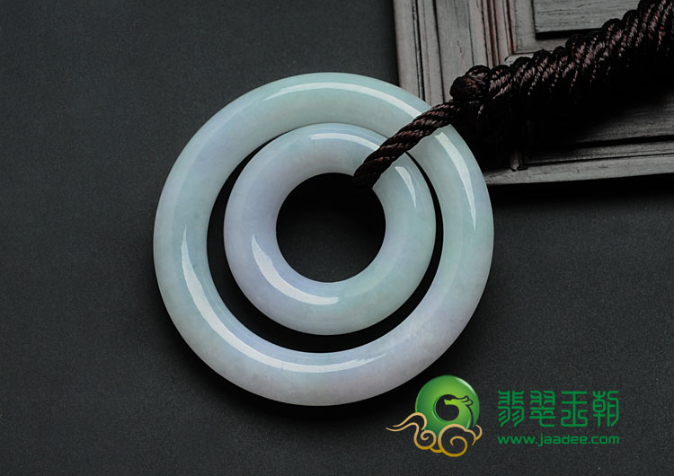 细糯种晴水紫罗兰缅甸翡翠时来运转挂件