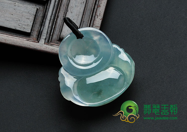 冰种飘花缅甸翡翠玉佛挂件