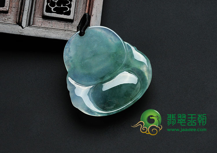 冰种飘花缅甸翡翠玉佛挂件