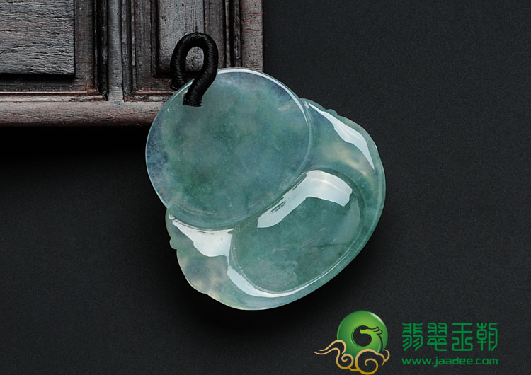 冰种飘花缅甸翡翠玉佛挂件