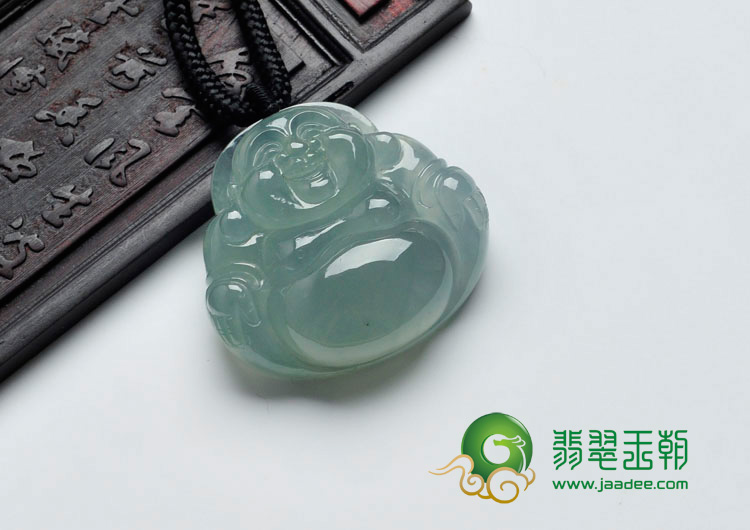 冰种晴水缅甸翡翠玉佛挂件