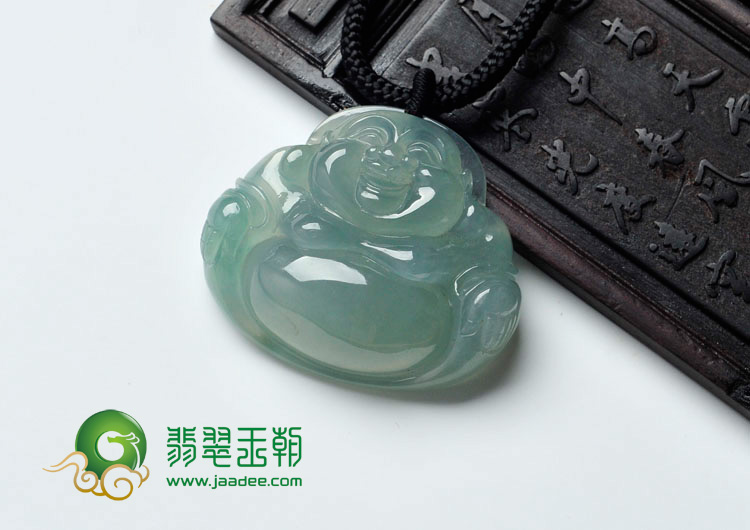 冰种晴水缅甸翡翠玉佛挂件