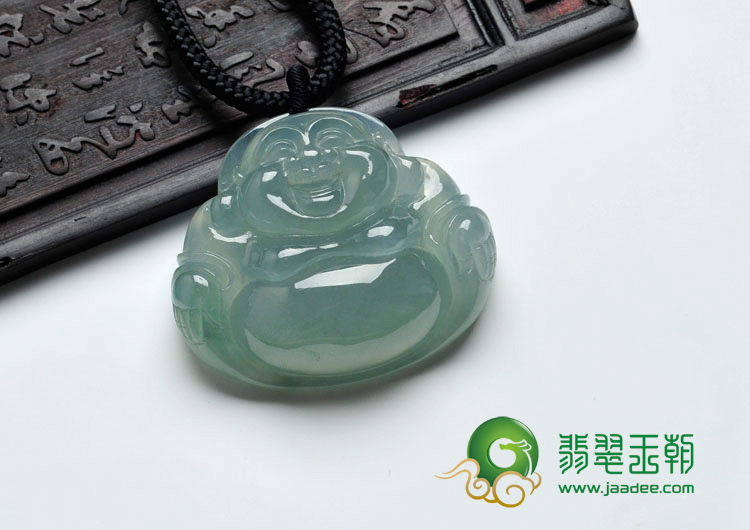 冰种晴水缅甸翡翠玉佛挂件