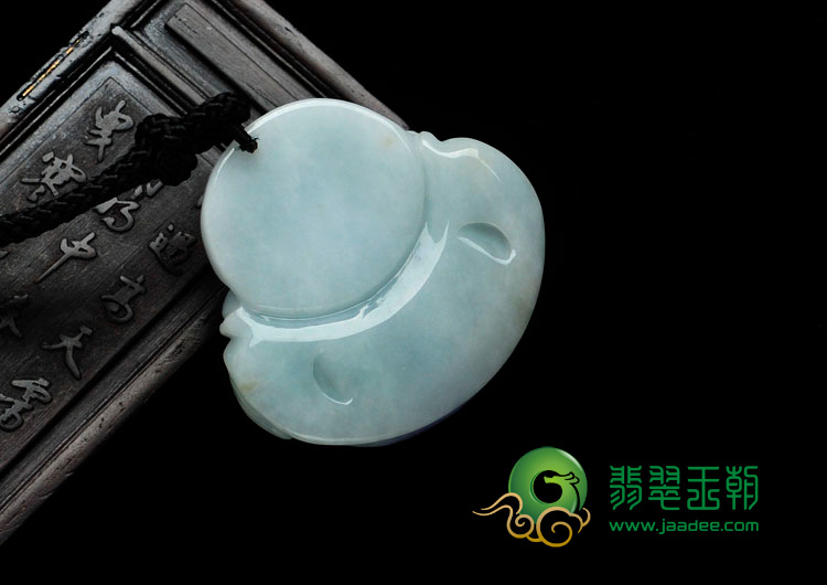 细糯种豆色带紫罗兰缅甸翡翠玉佛挂件