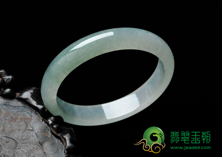 冰种晴水缅甸翡翠手镯（56.8mm）