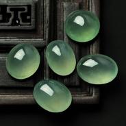 冰种晴水缅甸翡翠戒面（单价）