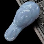 糯冰种紫罗兰缅甸翡翠“少女情怀”挂件