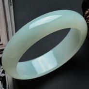 糯冰种晴水缅甸翡翠手镯（61.3mm）