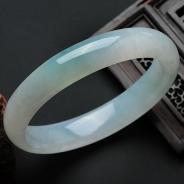 糯冰种晴水缅甸翡翠手镯（58.8mm）