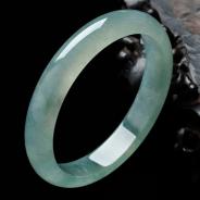 冰种晴水缅甸翡翠手镯（55.7mm）