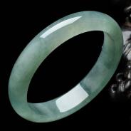 冰种晴水缅甸翡翠手镯（56.5mm）