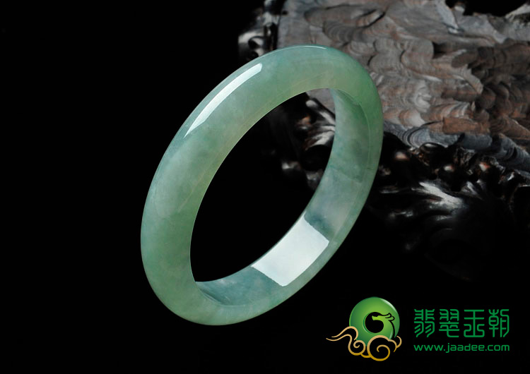 冰种晴水缅甸翡翠手镯（55mm）