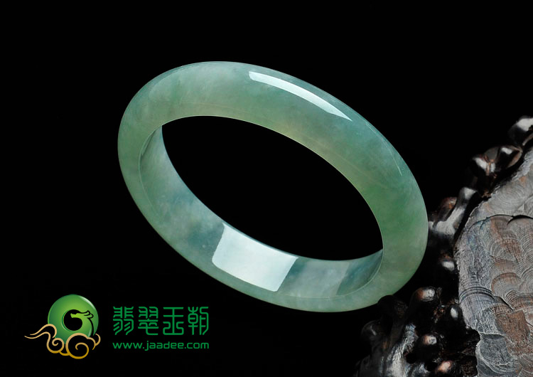 冰种晴水缅甸翡翠手镯（55mm）