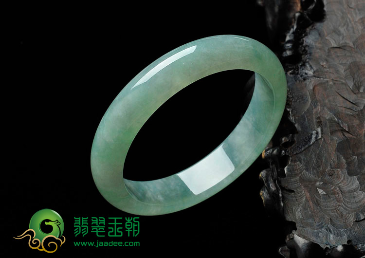 冰种晴水缅甸翡翠手镯（55mm）