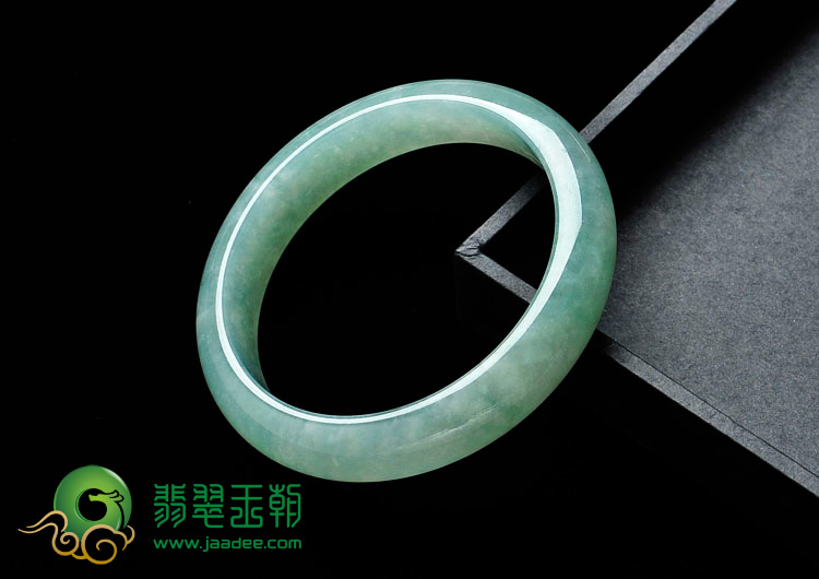 冰种晴水缅甸翡翠手镯（55mm）