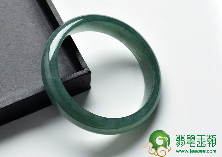 冰种油青缅甸翡翠手镯（54.2mm）