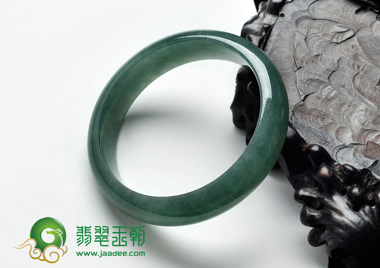 冰种油青缅甸翡翠手镯（54.2mm）