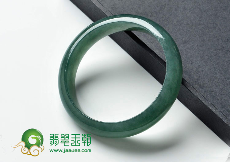 冰种油青缅甸翡翠手镯（54.2mm）