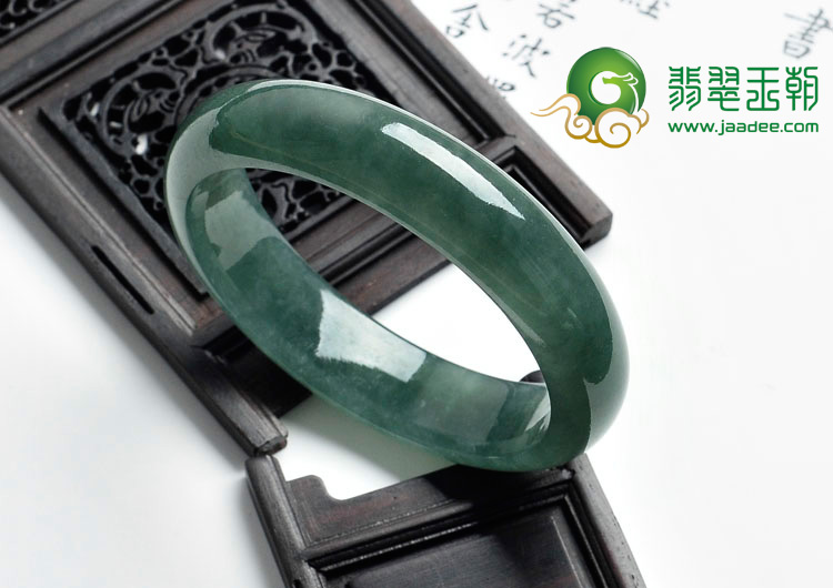 冰种油青缅甸翡翠手镯（54.2mm）