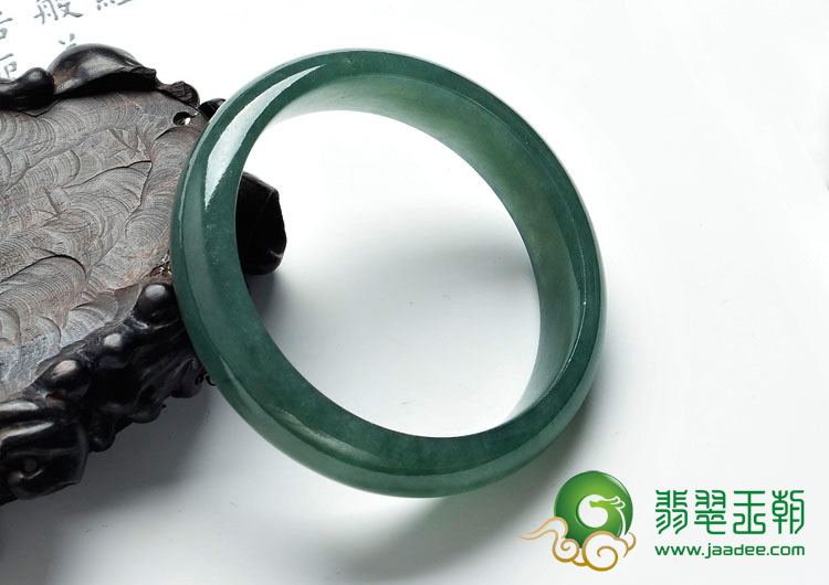 冰种油青缅甸翡翠手镯（54.2mm）