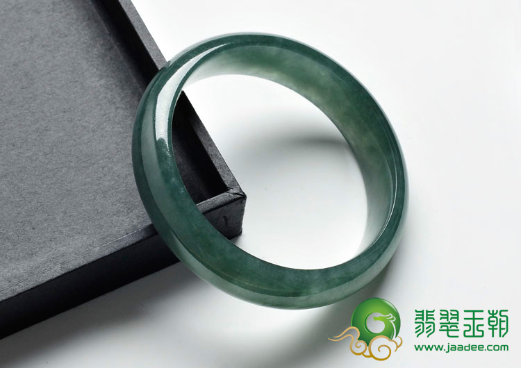 冰种油青缅甸翡翠手镯（54.4mm）