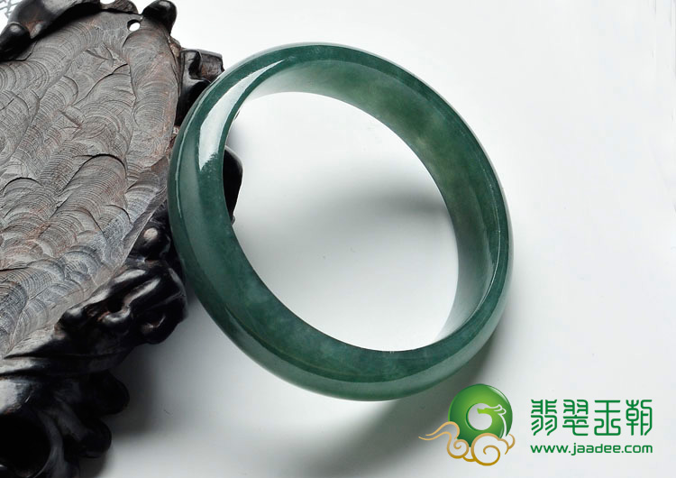 冰种油青缅甸翡翠手镯（54.4mm）