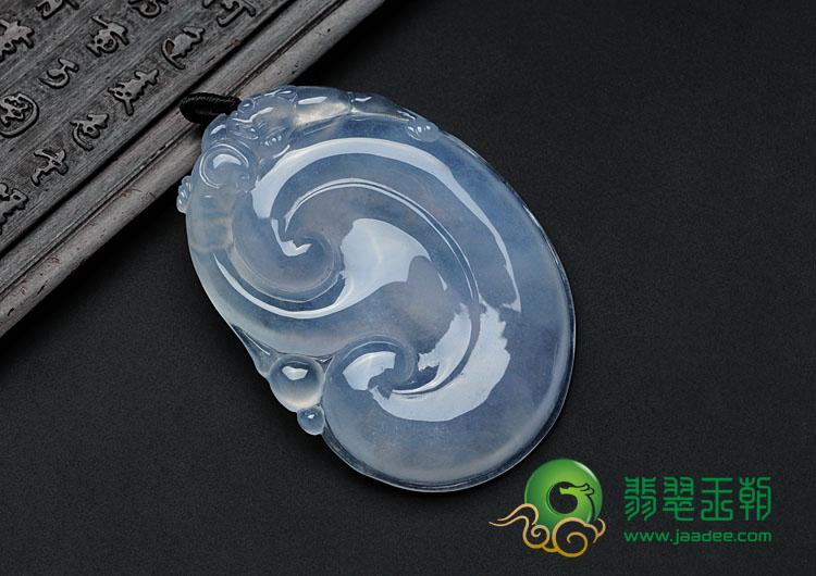 冰玻种紫罗兰缅甸翡翠如意挂件