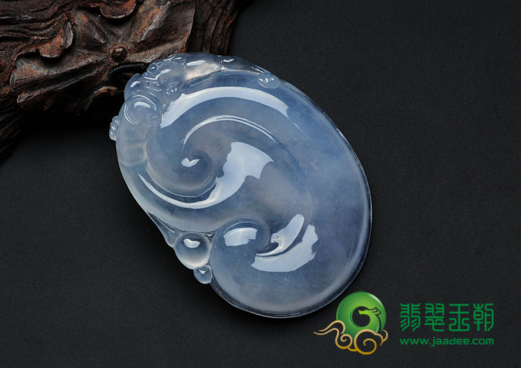 冰玻种紫罗兰缅甸翡翠如意挂件