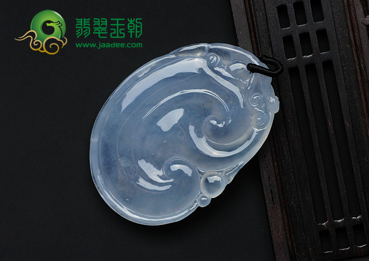 冰玻种紫罗兰缅甸翡翠如意挂件