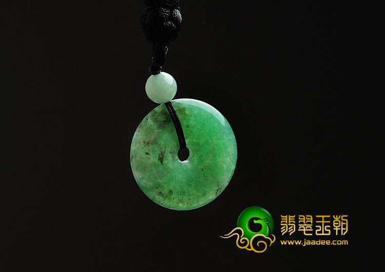 糯冰种翠色满绿缅甸翡翠平安扣挂件（一批走）