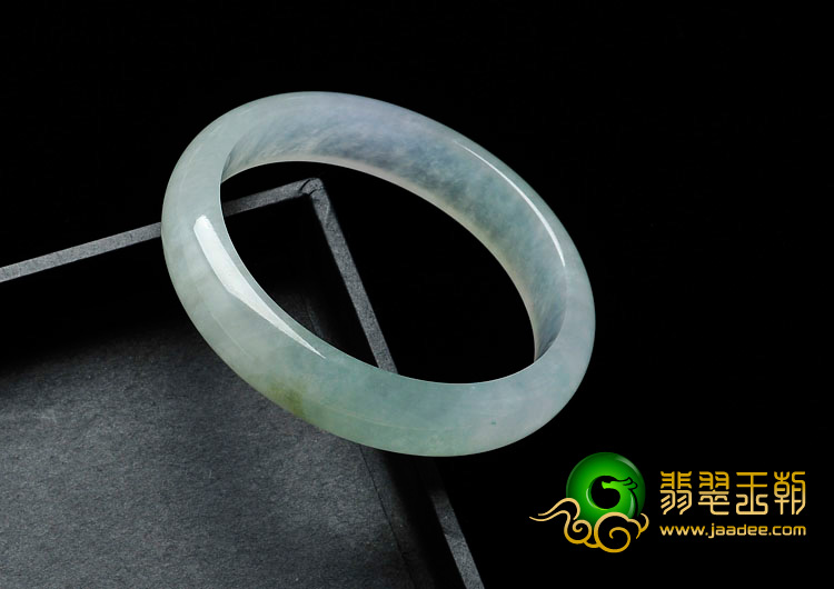 冰种晴水淡紫罗兰缅甸翡翠手镯（56.6mm）