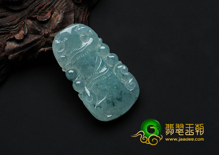 冰种飘花缅甸翡翠节节高挂件