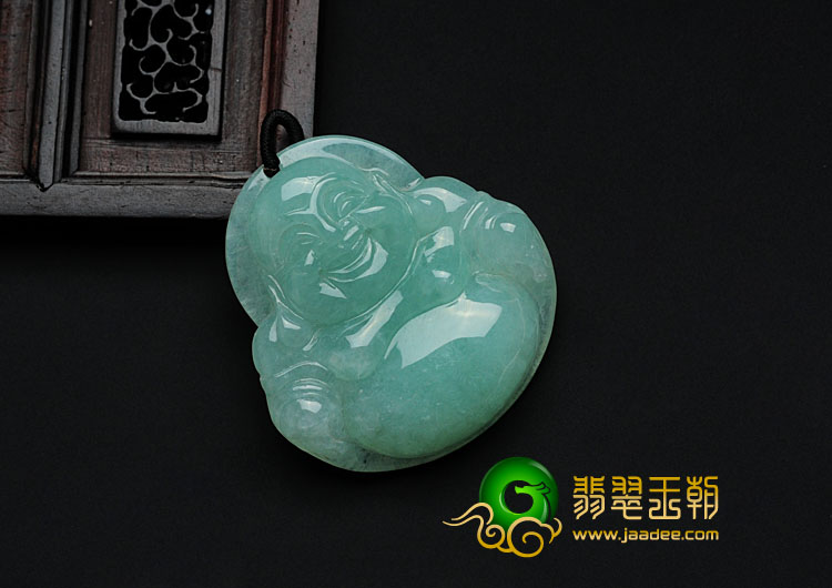 糯冰种晴水缅甸翡翠玉佛挂件