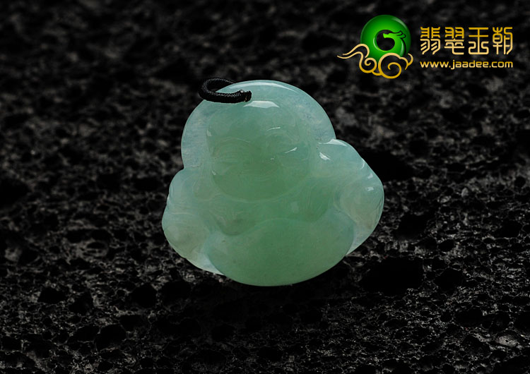 糯冰种晴水缅甸翡翠玉佛挂件