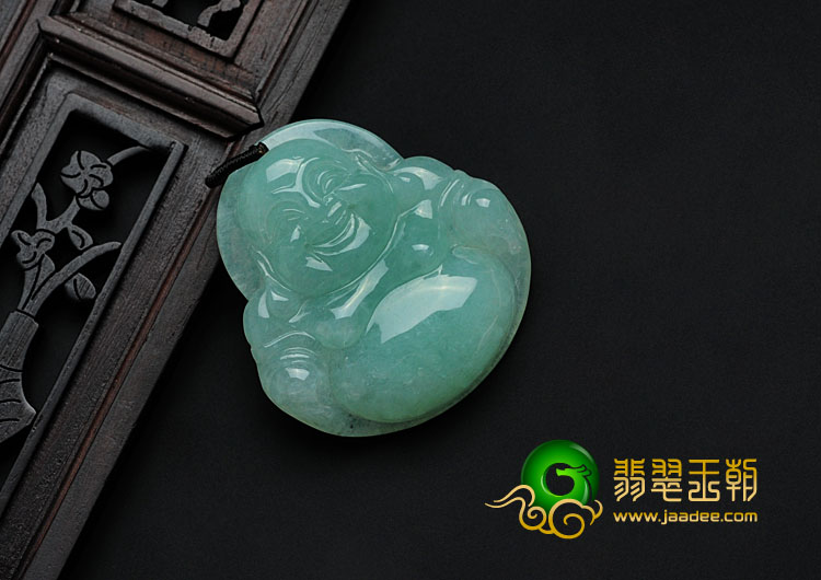糯冰种晴水缅甸翡翠玉佛挂件