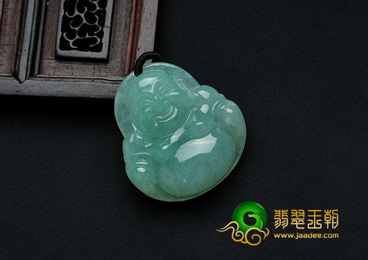 糯冰种晴水缅甸翡翠玉佛挂件