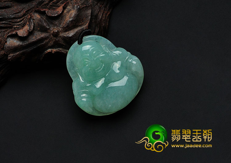 糯冰种晴水缅甸翡翠玉佛挂件